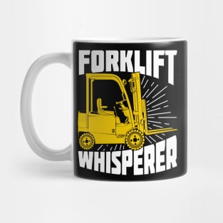 Forklift Whisperer Driver Operator Gift Mug